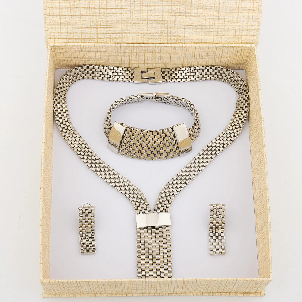 Dubai Hollow Jewelry Set