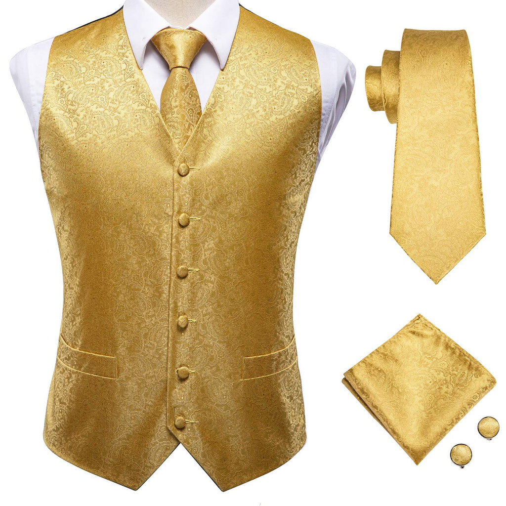 Silk Men's Vests Tie Set