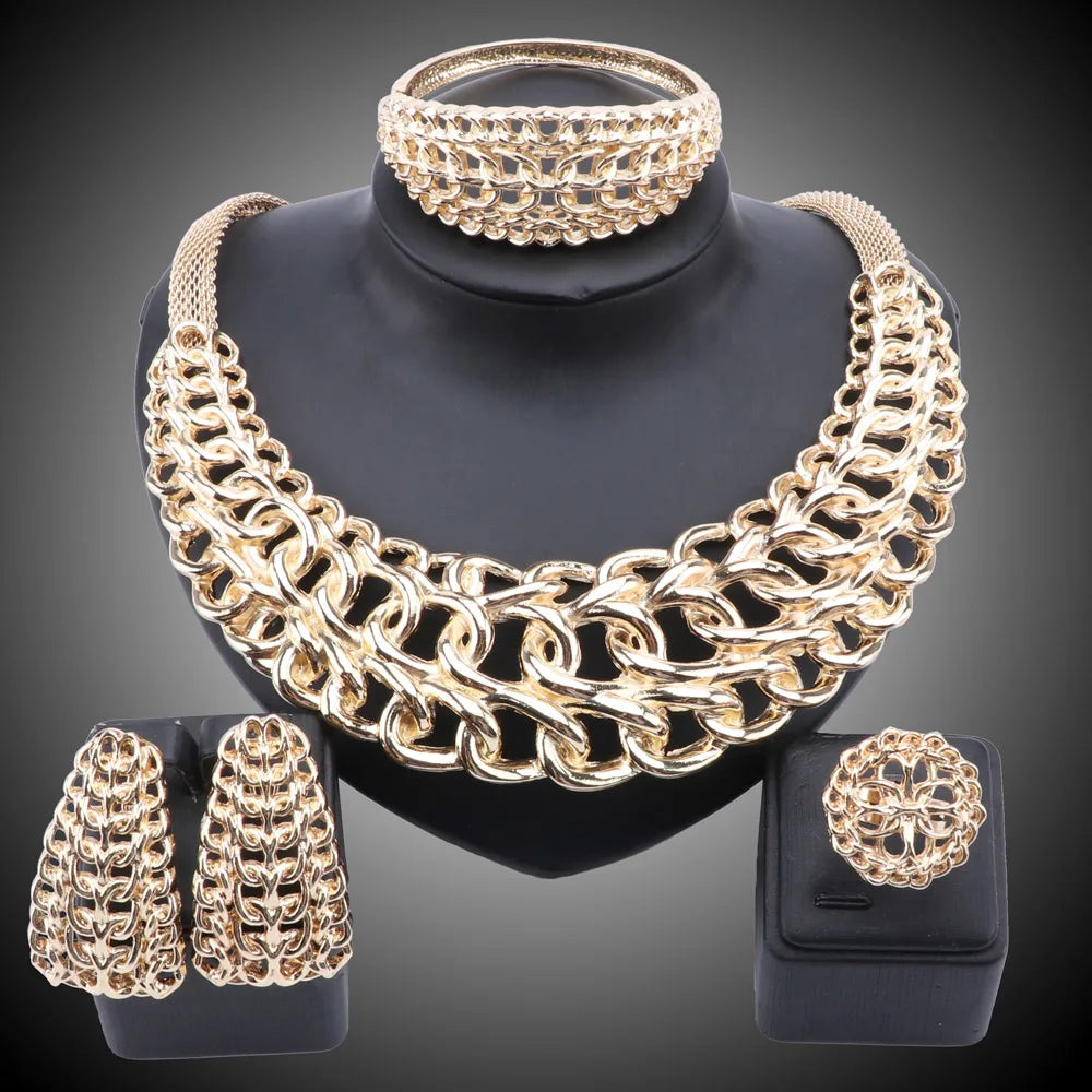 Dubai Gold Color Jewelry Set