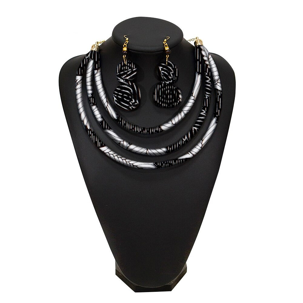 African Rope Necklace Set