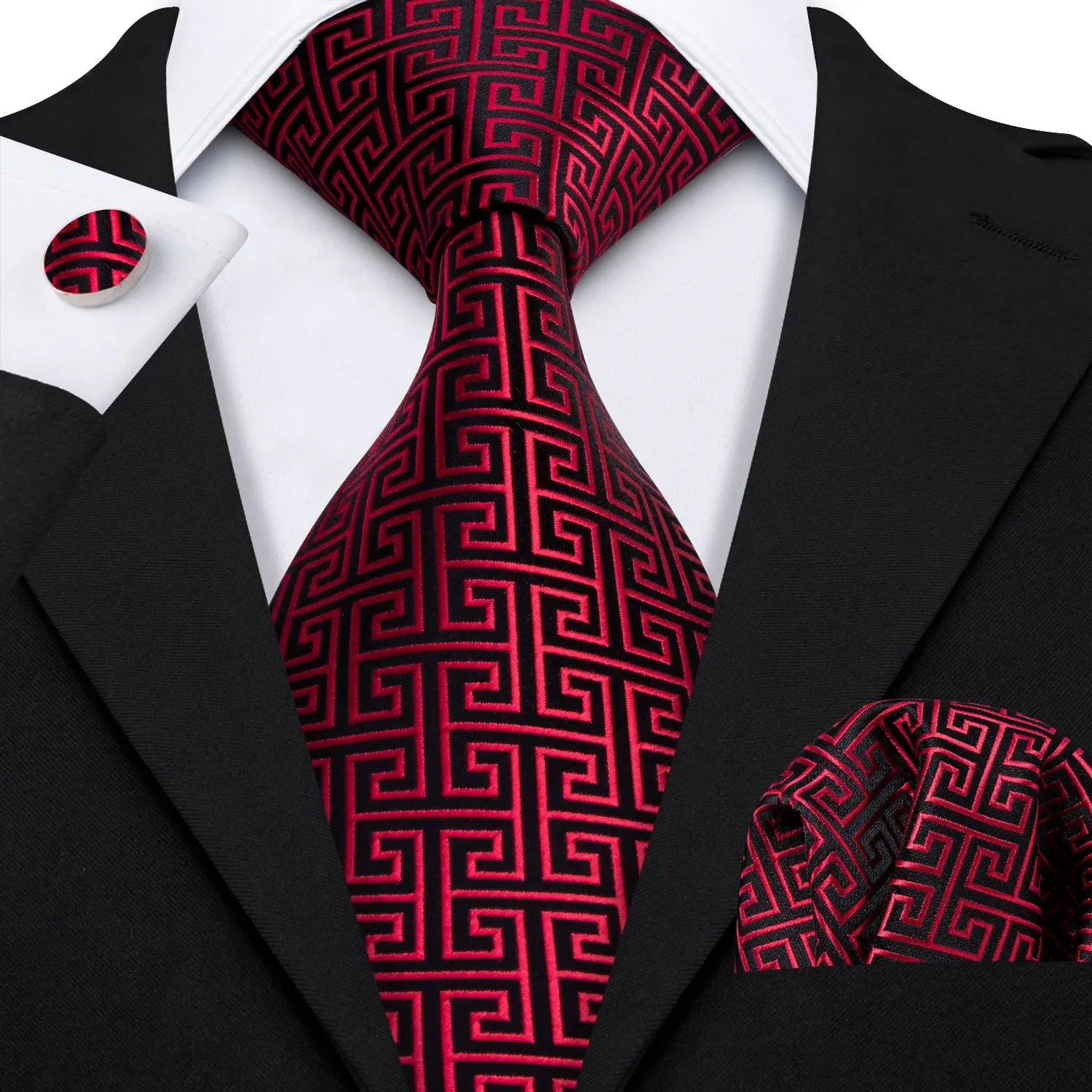 Exquisite Fashion Silk Men Tie Set