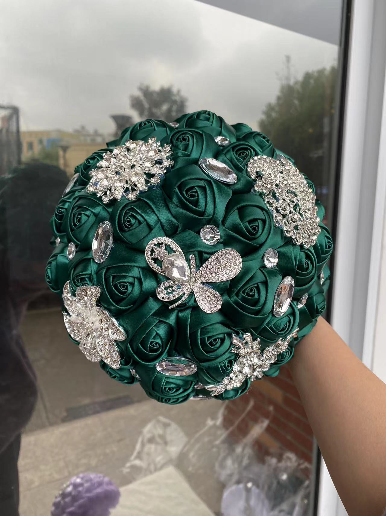 Handmade Satin Rose Bouquet
