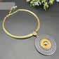 Gold Plated Large Round Jewelry Set