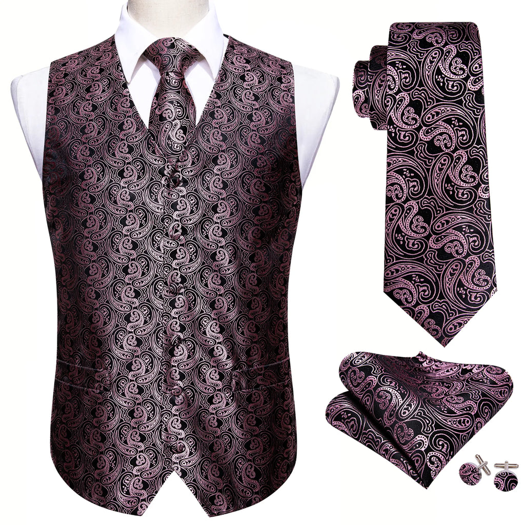 Silk Waistcoat Vest Set