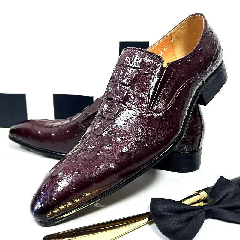 Italian Men's Genuine Leather Shoes