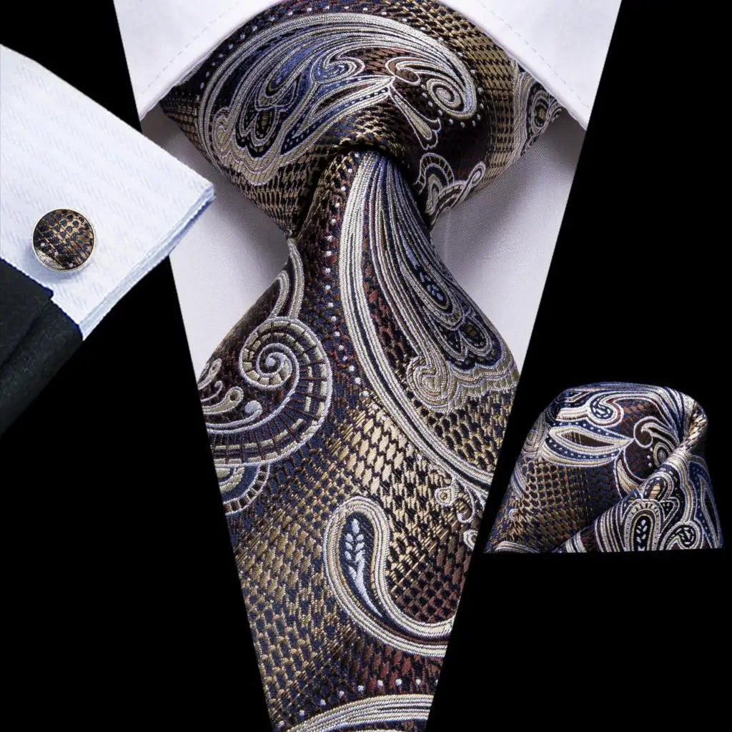 Red Purple Paisley Men's Ties