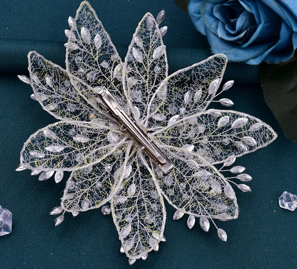 Floral Rhinestone Bridal Headpiece