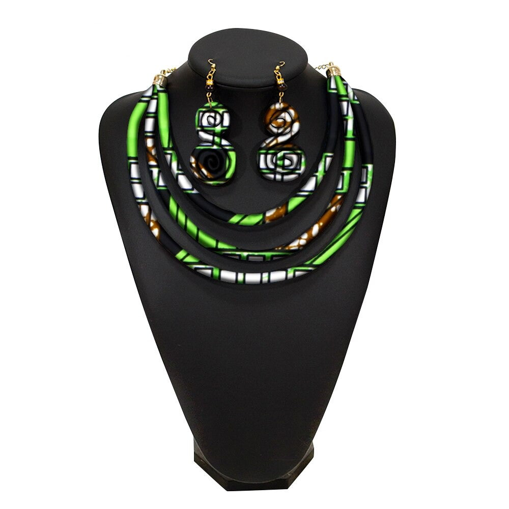 African Rope Necklace Set