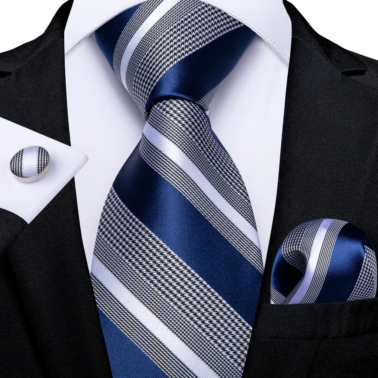 Men's Royal Blue Tie Set