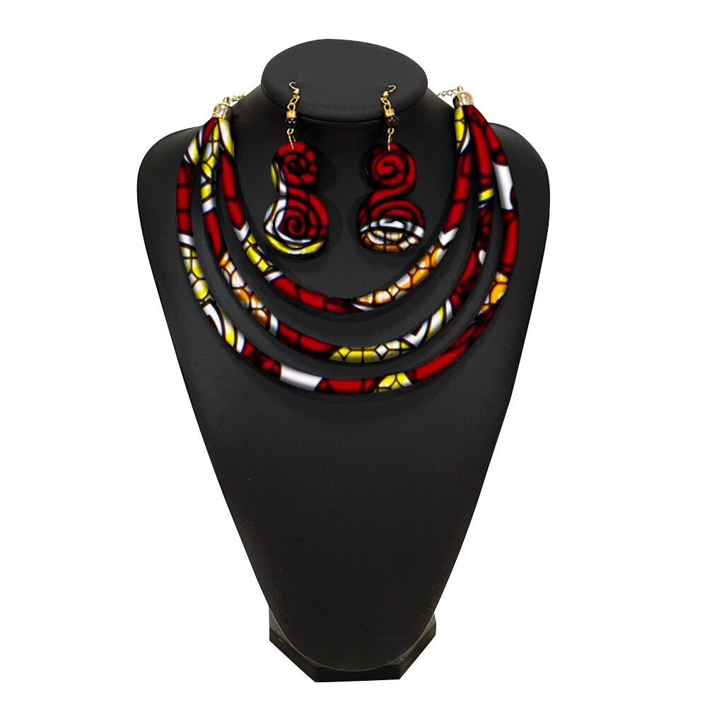 African Rope Necklace Set