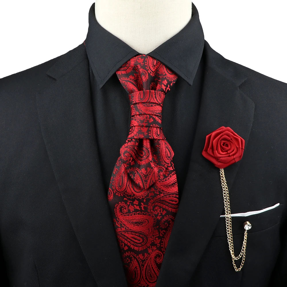 Paisley Tie & Brooch Set
