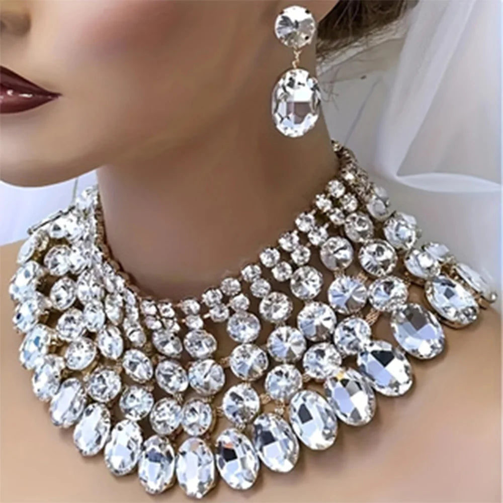 Vintage Luxe Rhinestone Jewelry Set