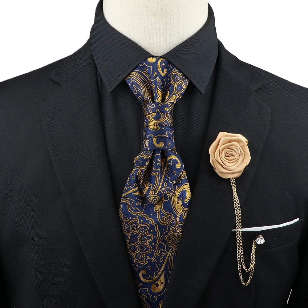 Paisley Tie & Brooch Set