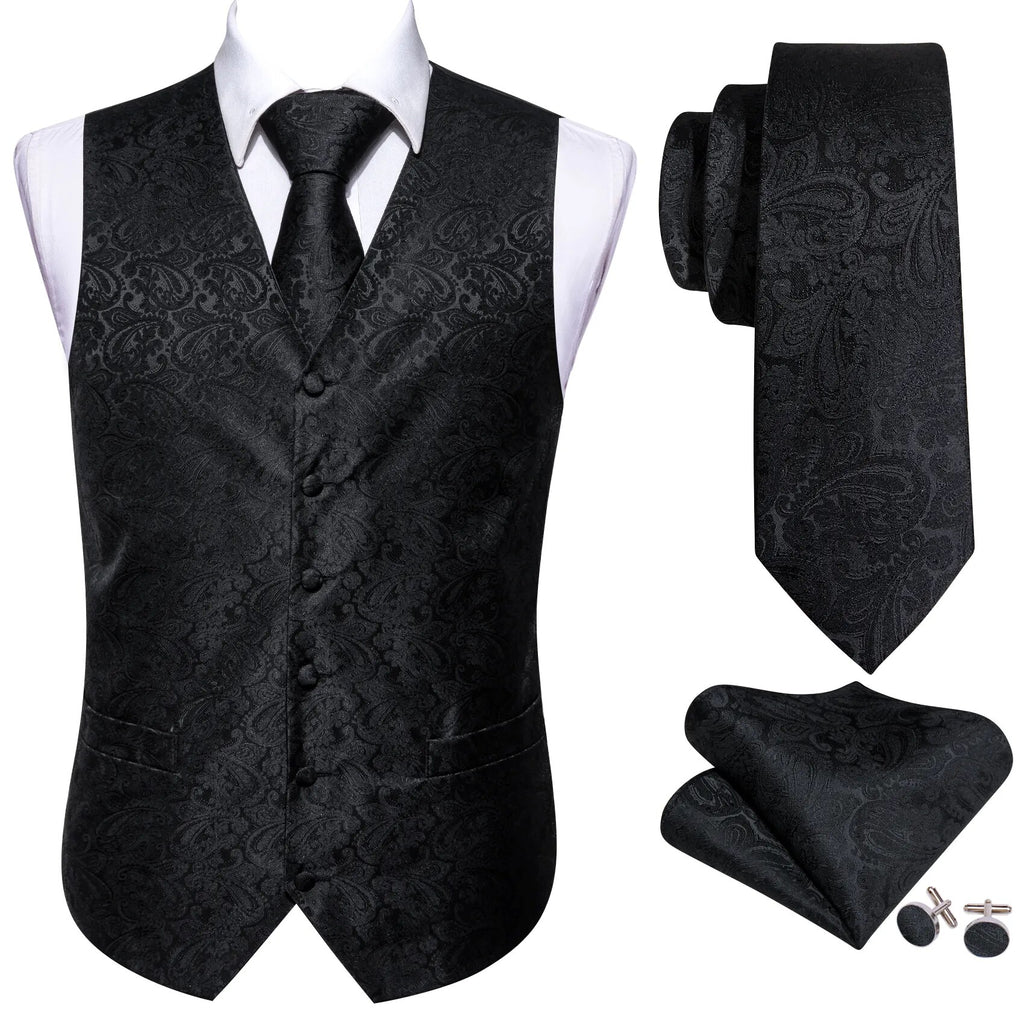 Silk Waistcoat Vest Set