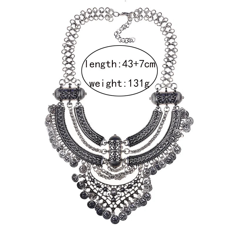 Large Collar Statement Gypsy Necklace