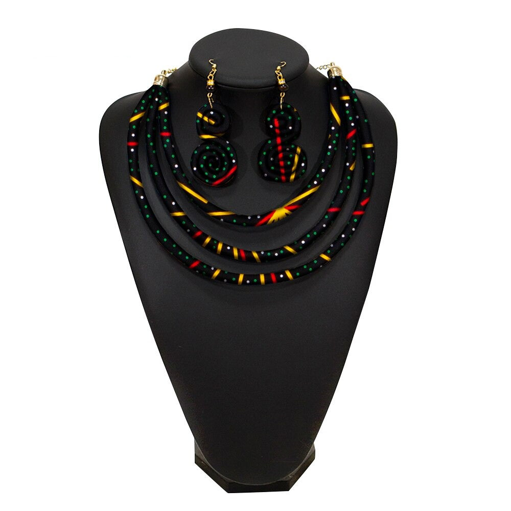 African Rope Necklace Set