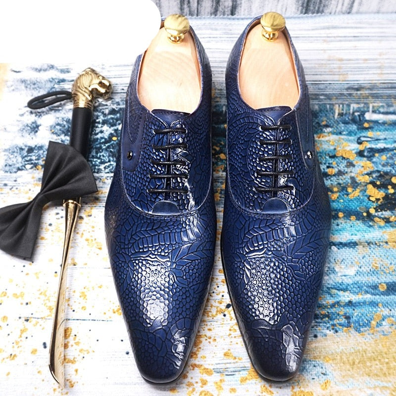 Luxury Printed Leather Shoes