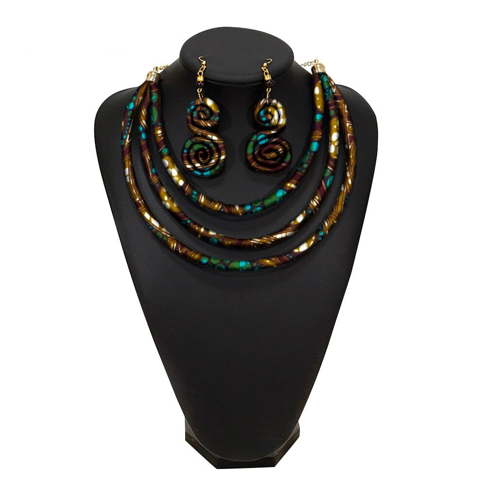 African Rope Necklace Set