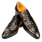 Hand Stitched Derby Crocodile Skin Men's Shoes