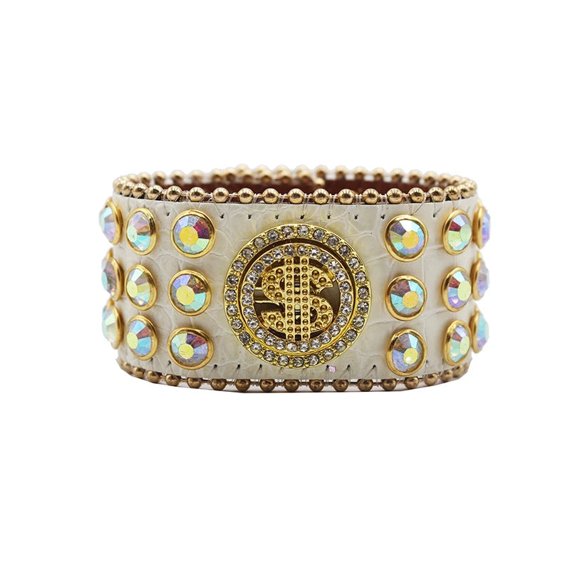 Decompression Rhinestone Bracelet