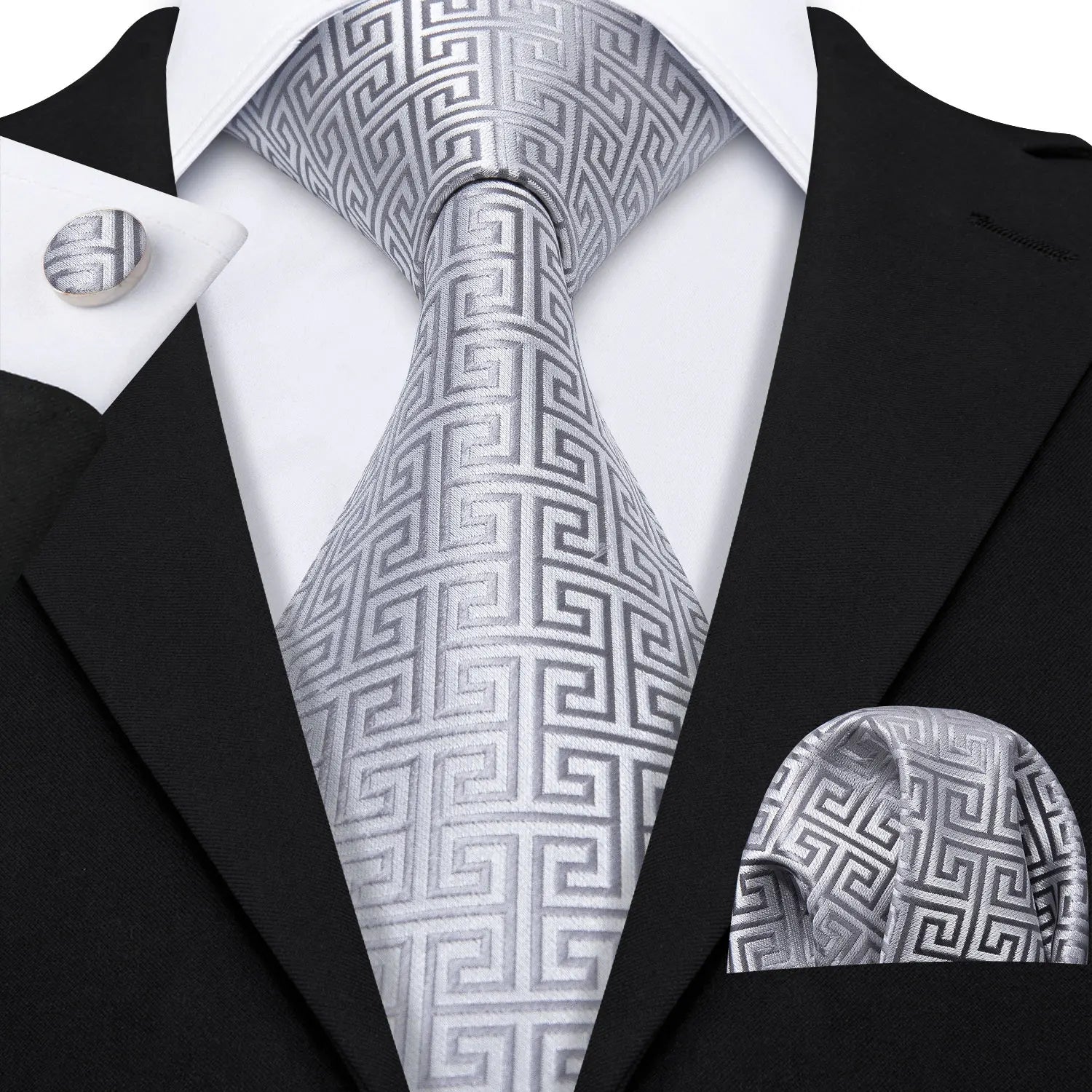 Jacquard Silk Men's Tie Set