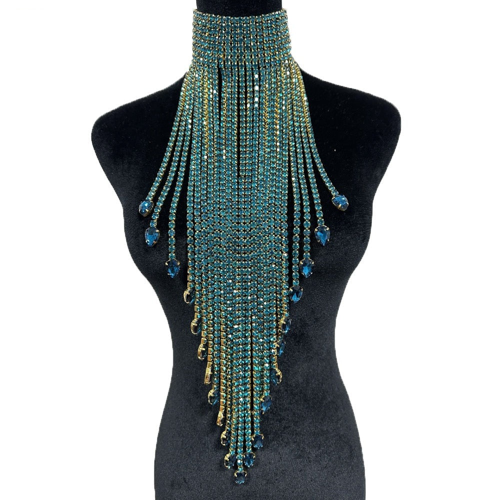 Elegant Long Tassel Women Necklace