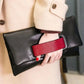 Serpentine Pattern Genuine Leather Clutch Bag