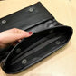 Serpentine Pattern Genuine Leather Clutch Bag