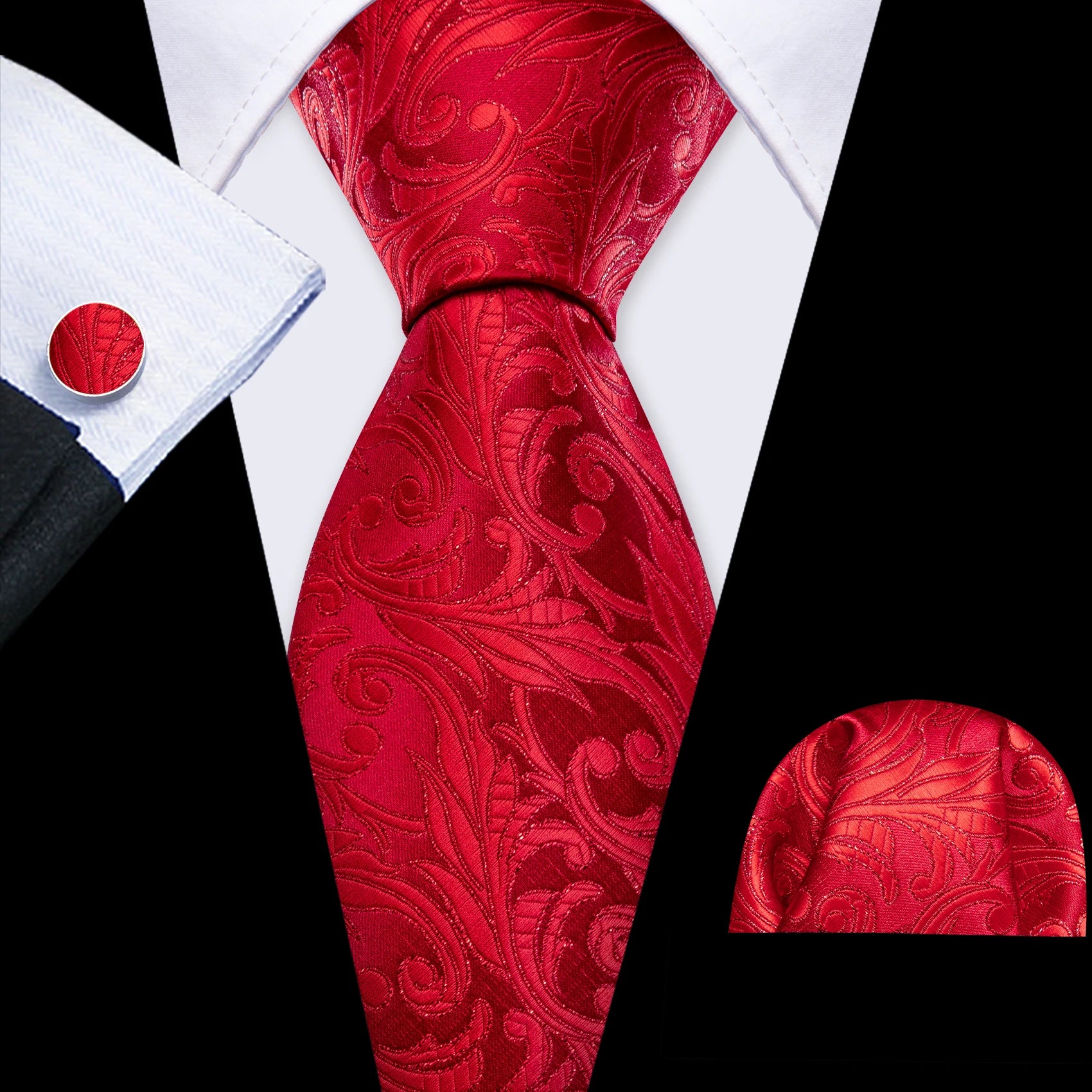 Exquisite Fashion Silk Men Tie Set