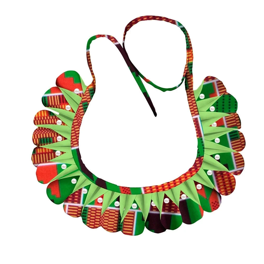 Triangle Ankara Fabric Necklace