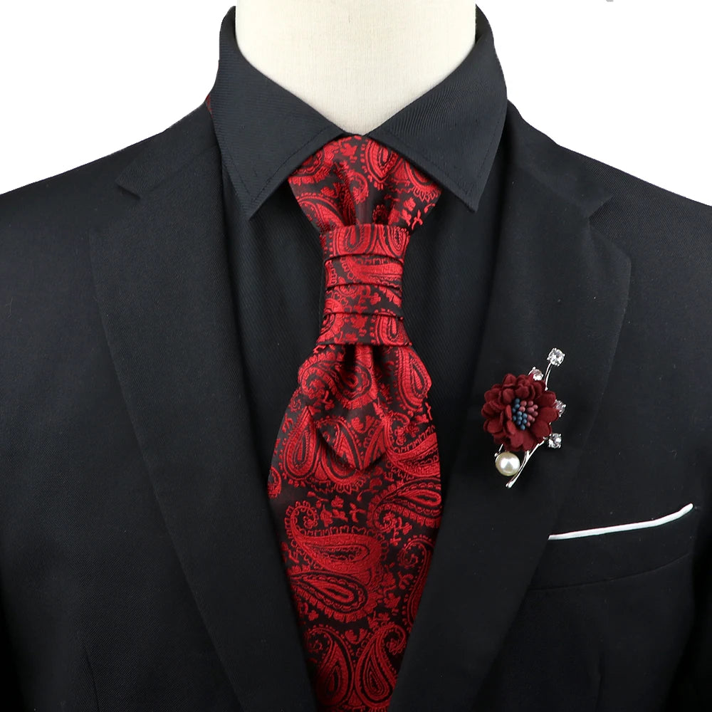 Paisley Tie & Brooch Set