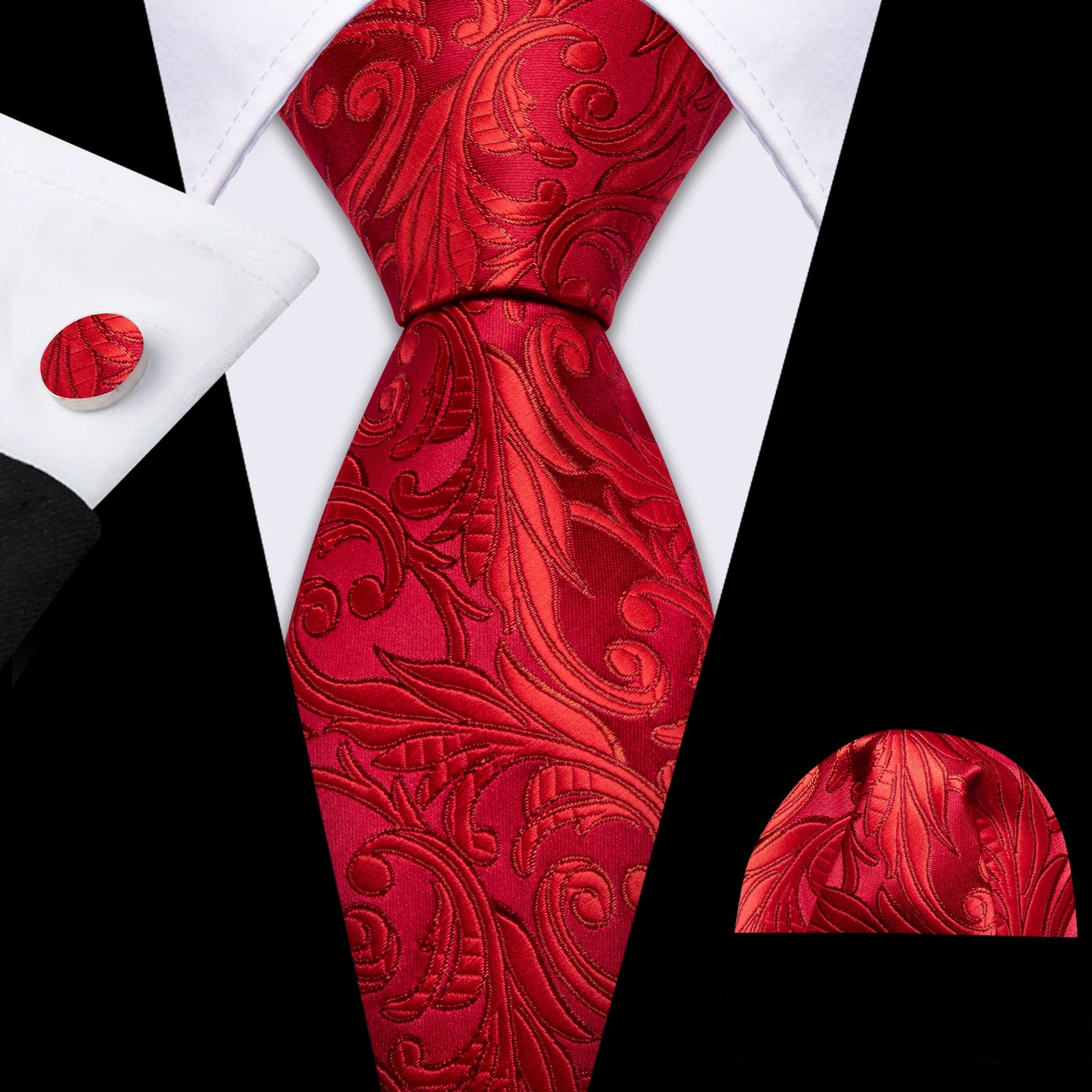 Exquisite Fashion Silk Men Tie Set