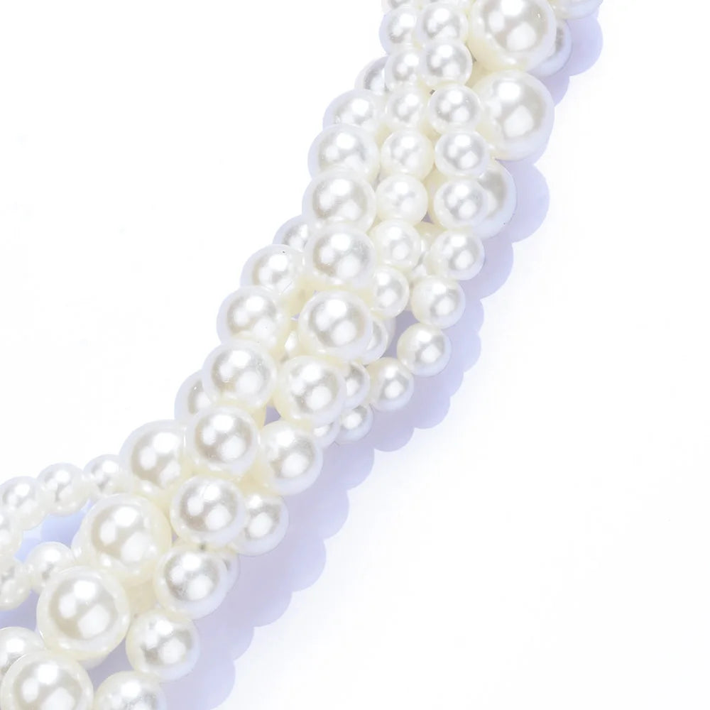 Fashion Imitation Pearl Chains Necklace