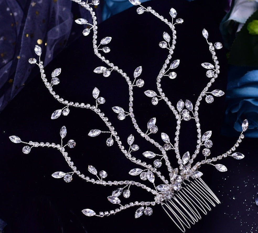 Flower Bridal Headpiece with Comb