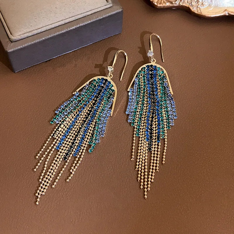 Beautiful Long Tassel Earrings