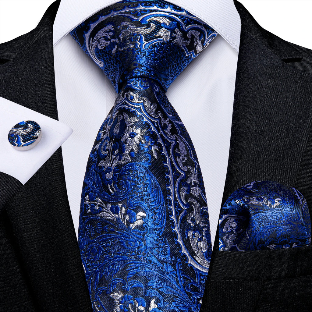 Men's Royal Blue Tie Set