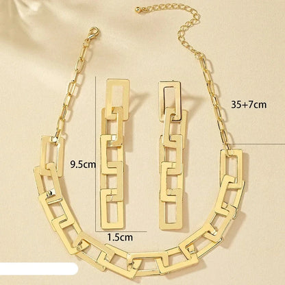 Collar Chain Jewelry Set