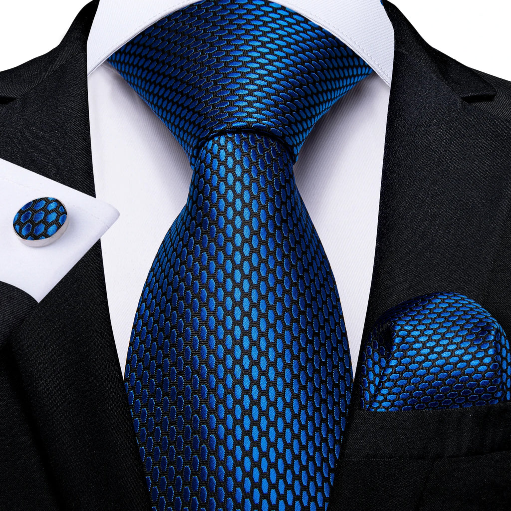 Men's Royal Blue Tie Set