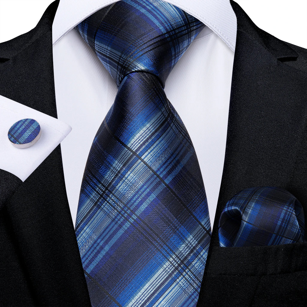 Men's Royal Blue Tie Set
