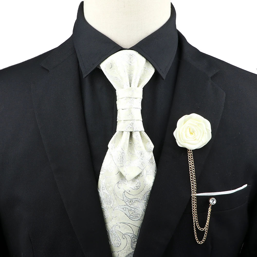 Paisley Tie & Brooch Set