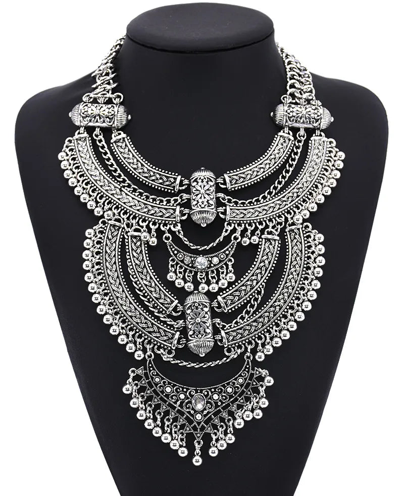 Large Collar Statement Gypsy Necklace