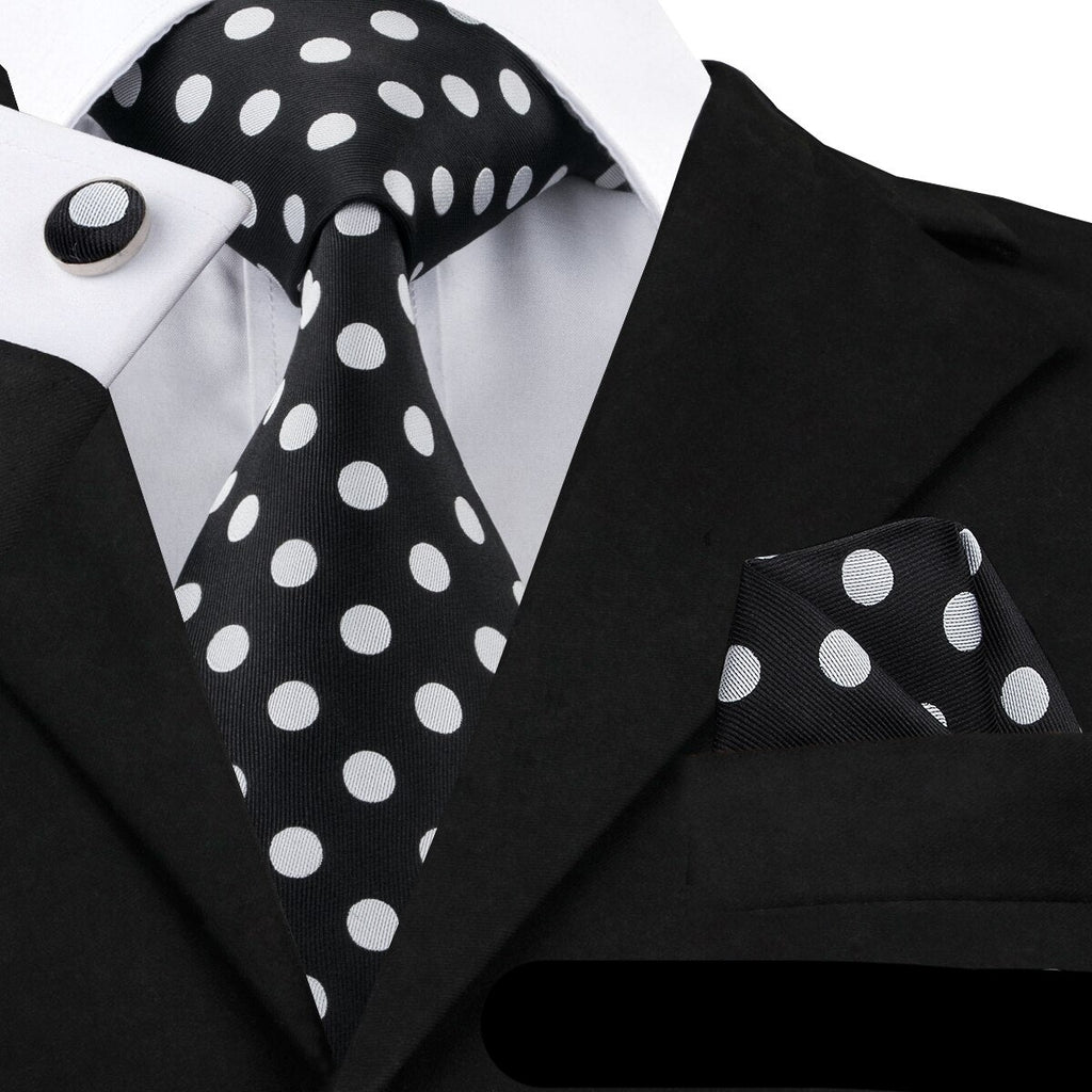 Silk Polka Dot Ties Set