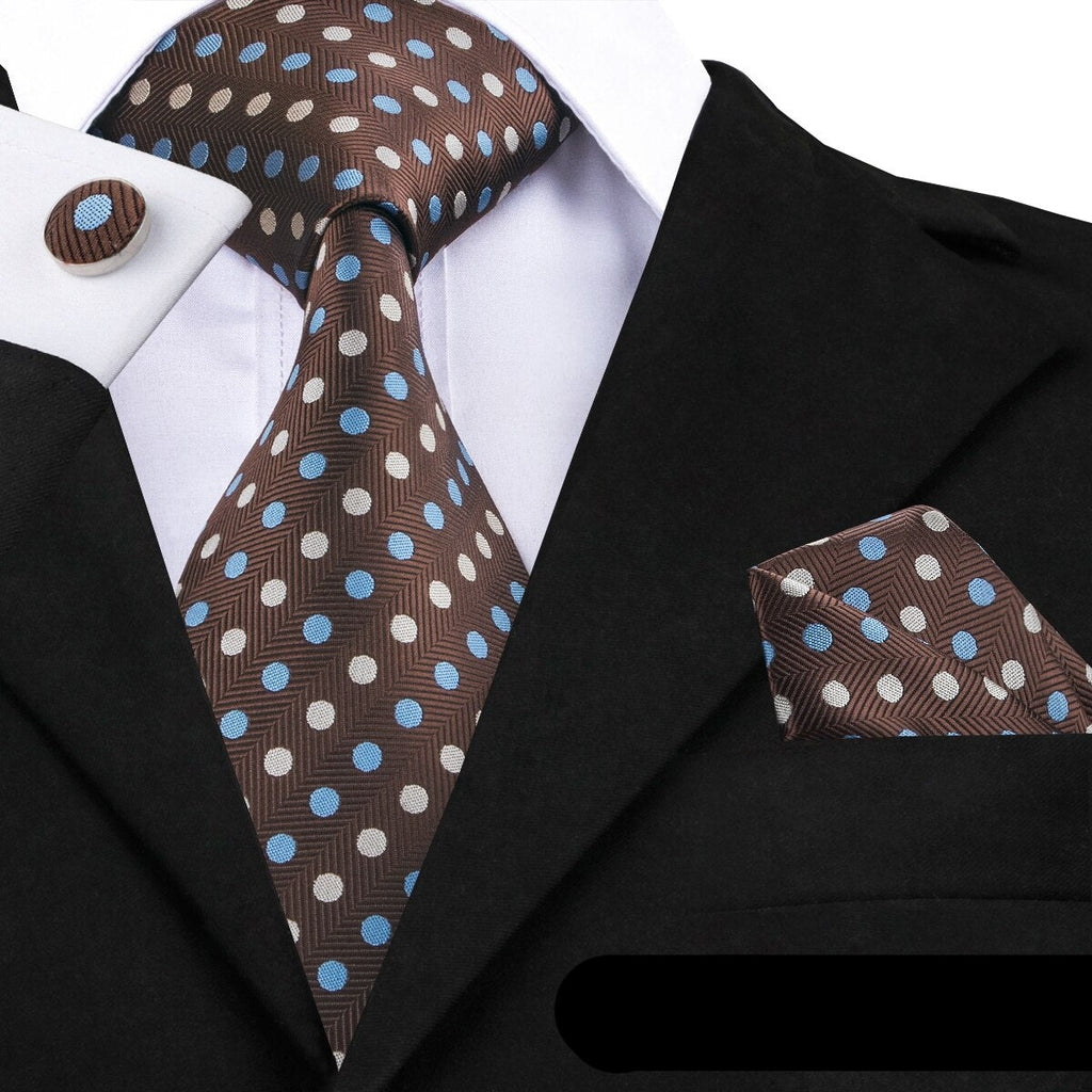 Silk Polka Dot Ties Set