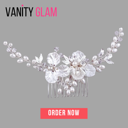 Silver Pearl Rhinestones Bridal Hair Accessories