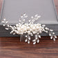 Silver Pearl Rhinestones Bridal Hair Accessories