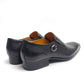 Men’s Business Casual Leather Loafers – Slip-On Buckle Dress Shoes for Office & Formal Wear f