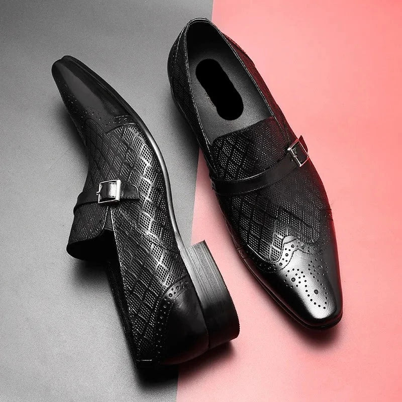 Social Suit Buckle Loafers