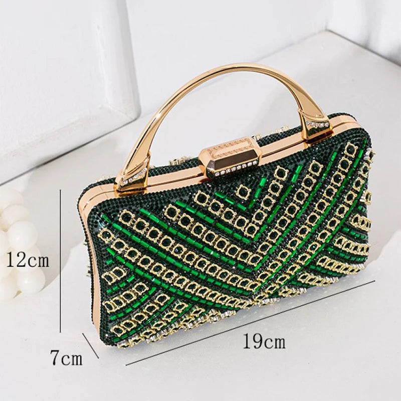 Sparkly Diamond Rhinestone  Evening Clutch Handbag