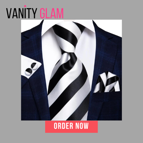 Striped Novelty Silk Tie