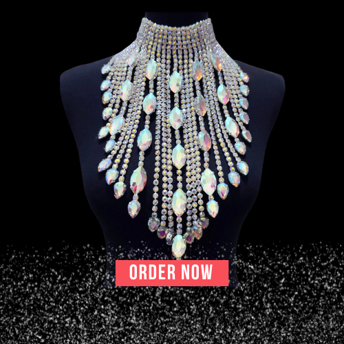 Stunning Crystal Rhinestones Chain Necklace